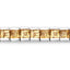 Bracelet en argent sterling de 8,25 carats en citrine véritable