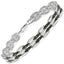 Pulsera de Plata Esterlina .925 con Diamante Champagne de 0.22 Quilates