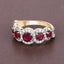 1.99 Carat Ruby and Diamond 14K Yellow Gold Engagement Ring