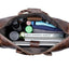 Premium Large Capacity Cowhide Trolley Travel Bag