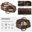 Bolso Cruzado de Cuero Vintage de Gran Capacidad para Viajes