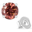 Pendientes de Stud de Diamante Rosa Creado en Laboratorio de Oro Blanco de 10K