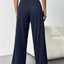 Pantalones de Pierna Ancha con Cuerda para un Estilo Sin Esfuerzo