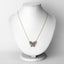 1.86 Carat Genuine Tanzanite & White Zircon Necklace in Sterling Silver
