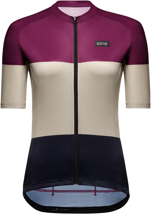 Jersey Gorewear Spirit Stripes - Morado/Beige Mujer Grande 12/14