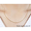 Chaîne à perles en or jaune 14 carats avec taille diamant - 1,2 mm