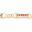 6.48 Carat Genuine Orange and Yellow Sapphire Bracelet