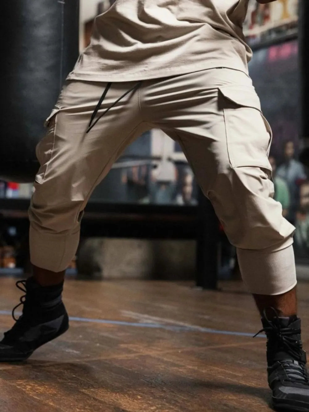 Pantalones Jogger de Talla Grande para Hombre con Cintura Ajustable y Bolsillos
