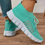 Zapatillas de Plataforma Altas con Cordones Transpirables para Mujer