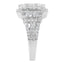 Bague cocktail en diamant en or blanc 14K - Taille 7