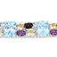51.36 Carat Genuine Multi-Stone .925 Sterling Silver Bracelet