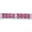 17.65 Carat Ruby and White Topaz Sterling Silver Bracelet