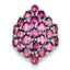11.50 Carat Genuine Rhodolite Sterling Silver Engagement Ring