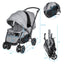 Foldable Lightweight Double Baby Stroller - Gray