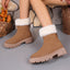 Bottes d'hiver premium à talon carré pour femmes