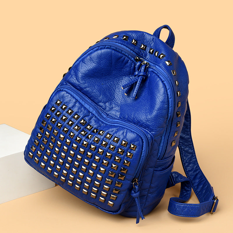 Sac à dos pour ordinateur portable de grande capacité avec design clouté