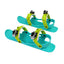 Mini Ski Skates - Portable Adjustable Skiboard Shoes