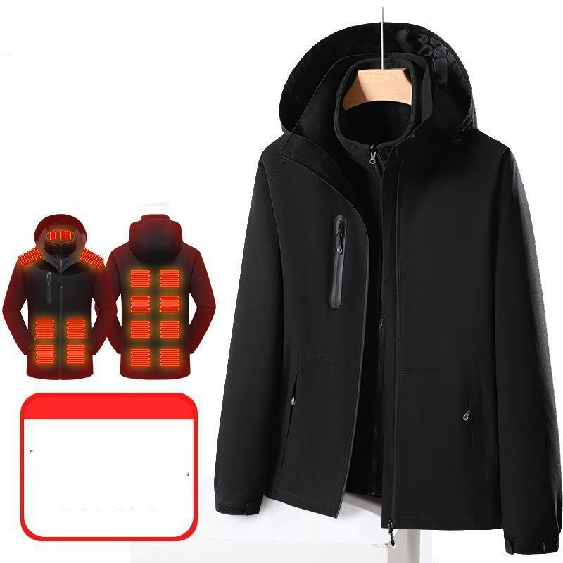 Smart Electric Heating Shell Jacket - Three-in-One