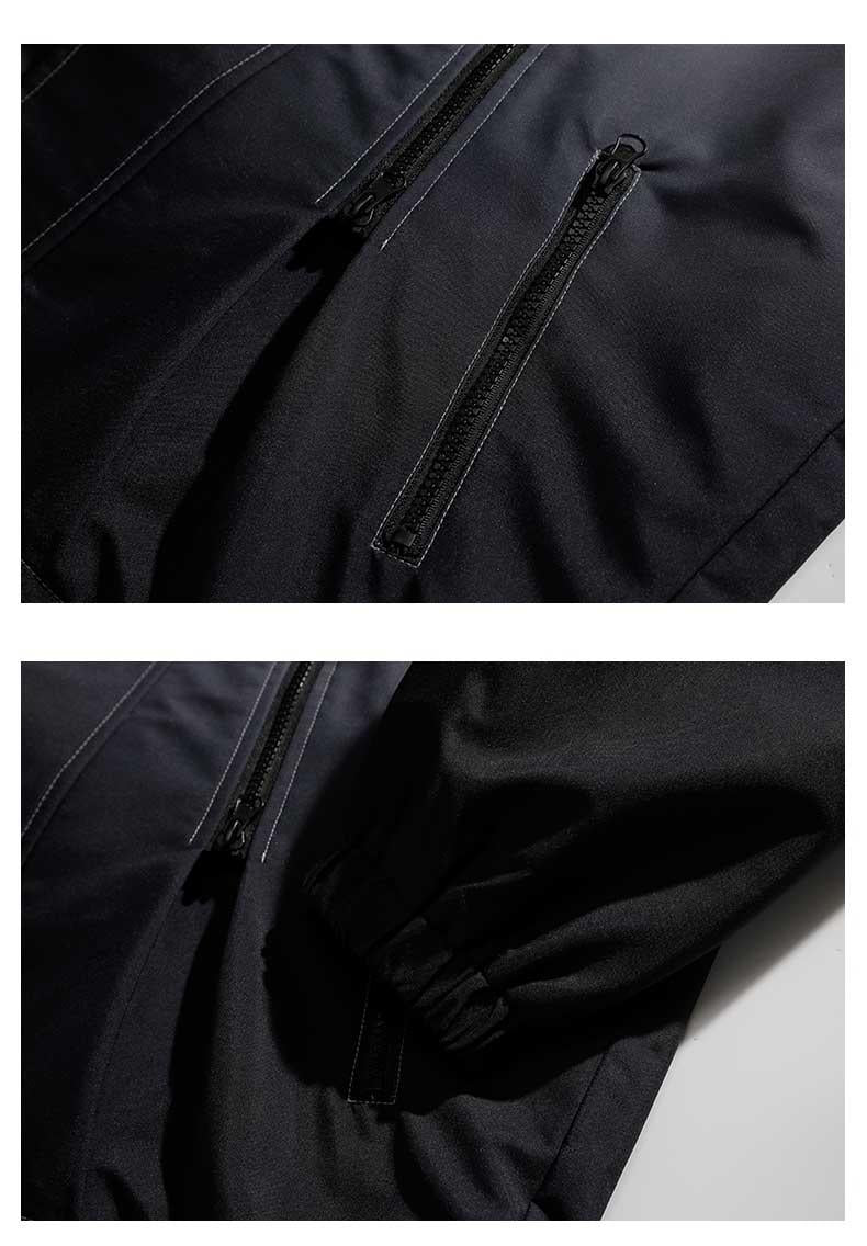 Abrigo impermeable de color degradado