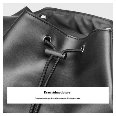 Men's Premium Leather Laptop Backpack - Large Capacity