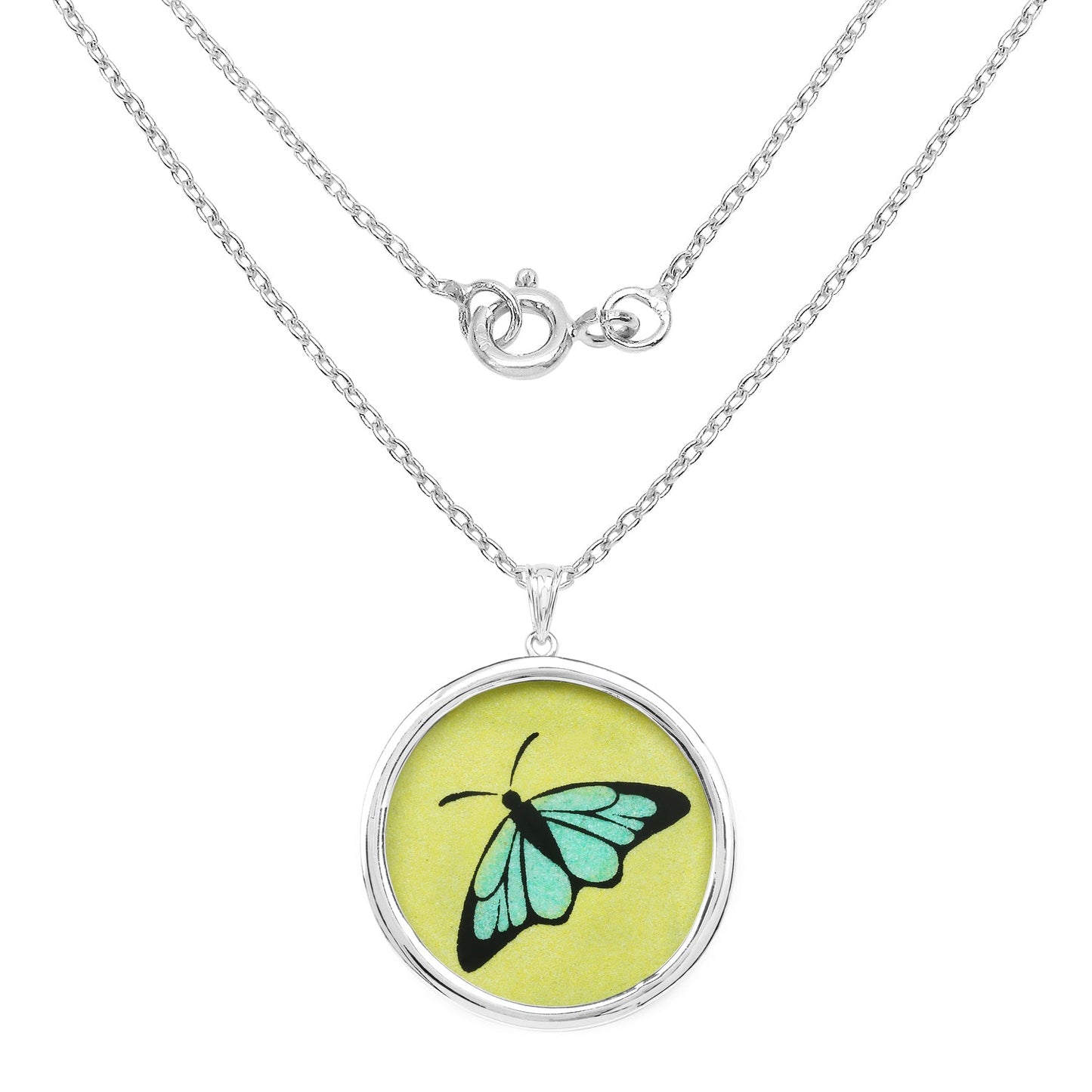 Pendentif en Citrine Naturelle de 29,50 Carats en Argent Sterling .925