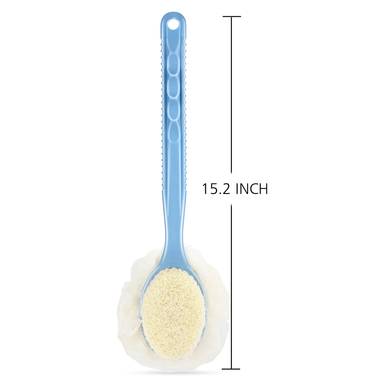 Brosse de Corps de Douche Premium avec Loofah et Poils