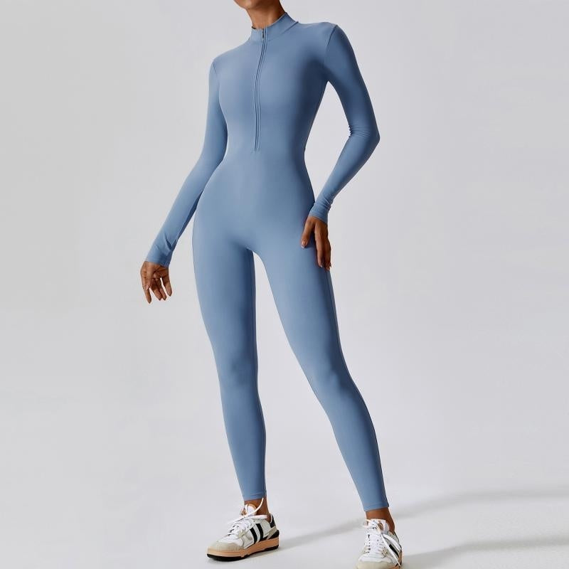 Seamless Long Sleeve Jumpsuit for Women - Activewear Essentials