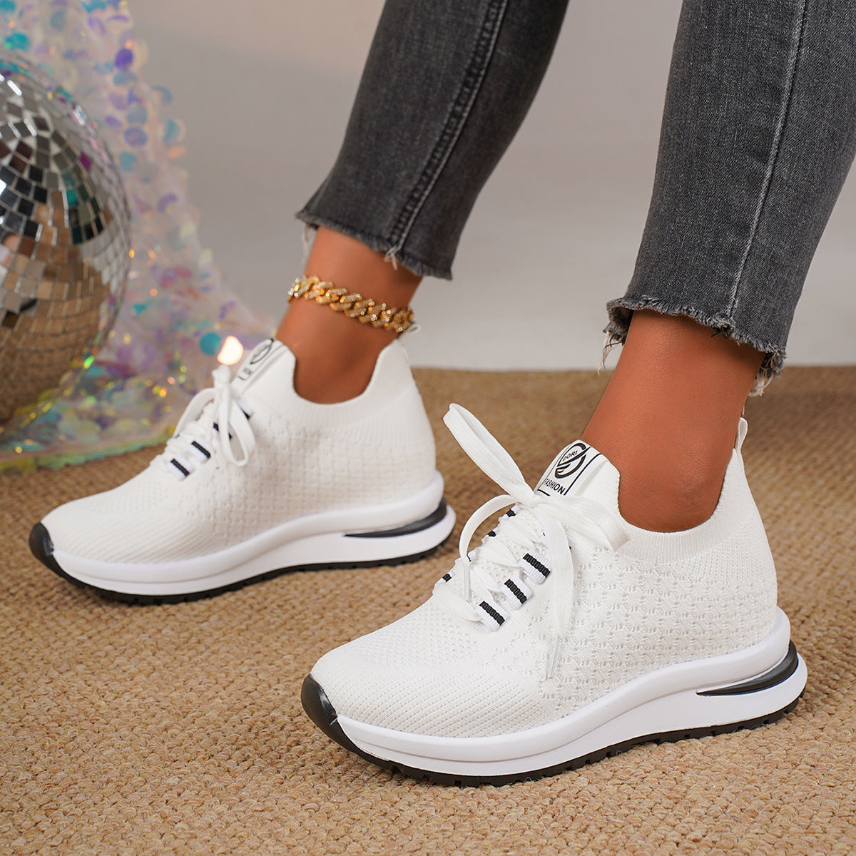Plus Size Fashion Platform Flat Pumps for Women