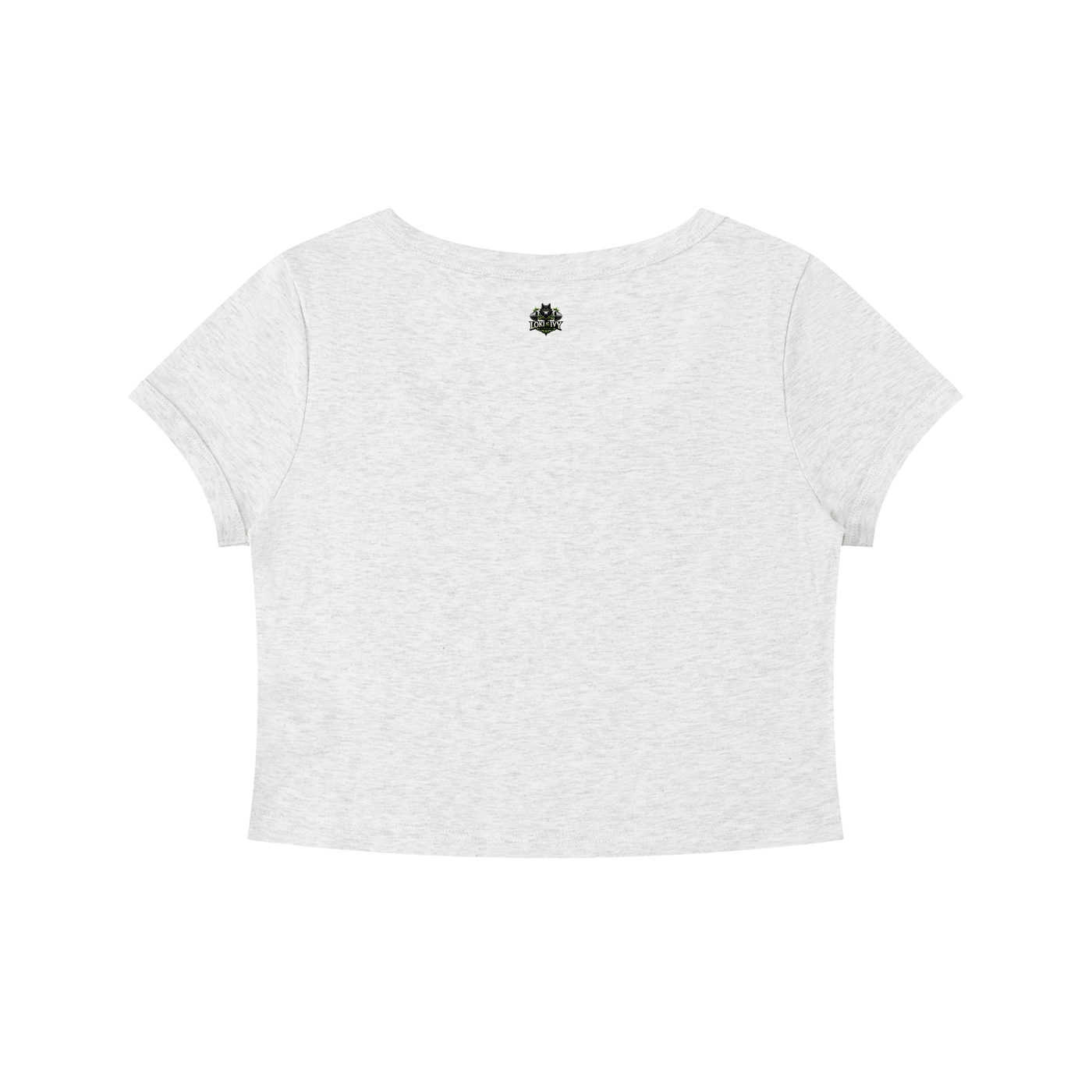 Camiseta corta ajustada de color sólido para mujer Loki & Ivy