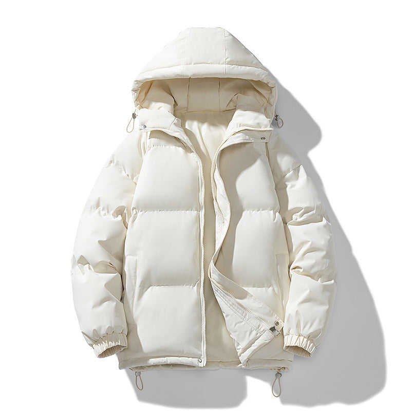 Men's Thickened Cotton-Padded Hoodie Coat for Winter