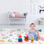 Alfombra de Juego para Bebés Antideslizante de 50x50 Pulgadas - Plegable y Lavable