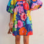 Chic Floral Tie Neck Dress - Elegant & Versatile for Every Occasion - Korvel