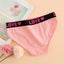 Vibrant 6-Pack Women's Seamless Bikini Briefs – Soft Cotton Underwear with Fun Alphabet Prints - Korvel