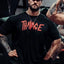 T-shirt à col rond graphique pour hommes grandes tailles