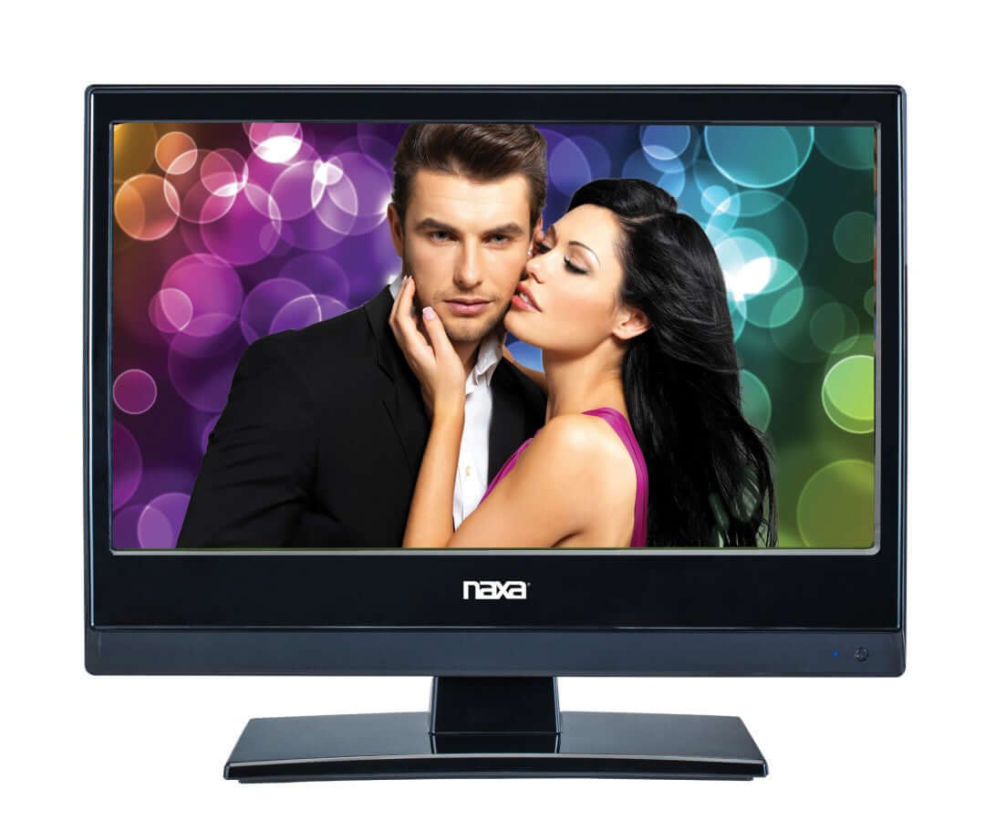 Téléviseur LED HDTV Naxa 13,3 pouces 12V AC/DC avec lecteur DVD