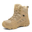 Men's Fleece-Lined Winter Combat Boots for Outdoor Adventures