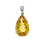 Colgante de Moda de Citrino Genuino de 3.80ct en Plata Esterlina