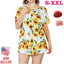 Women’s Casual Floral Printed Short Sleeve Blouse