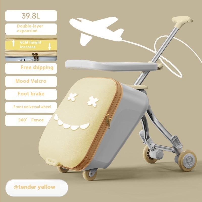 Maleta Trolley para Niños con Asiento y Rodante