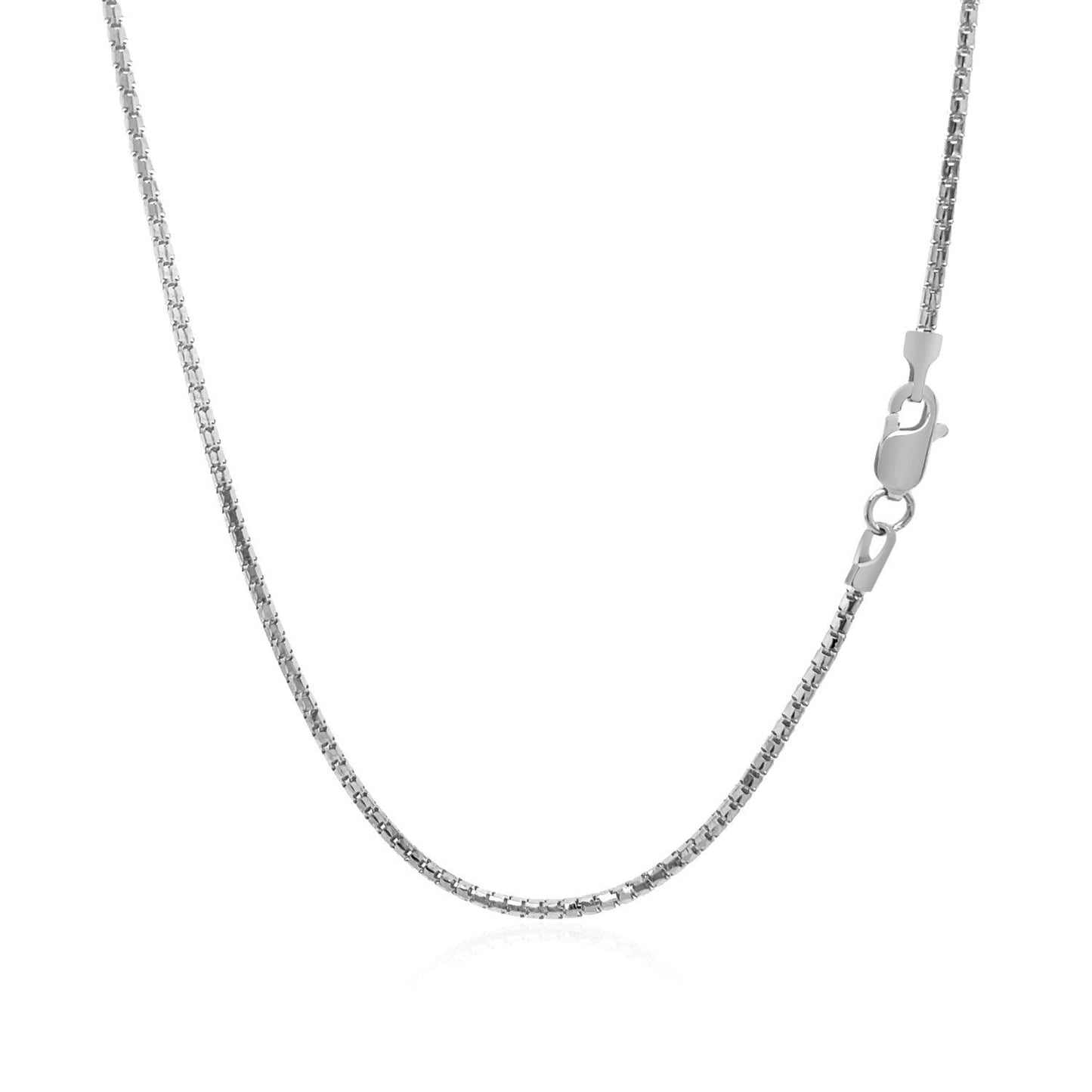 14k White Gold Ice Chain Necklace - 1.3mm