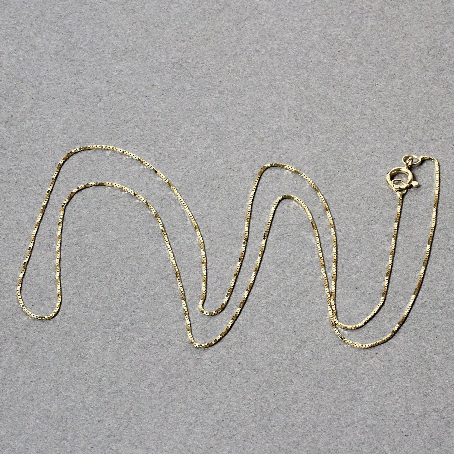 14k Yellow Gold Classic Box Chain - 0.45mm
