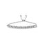 Pulsera Bolo Ajustable de Plata Esterlina .925 con Diamantes