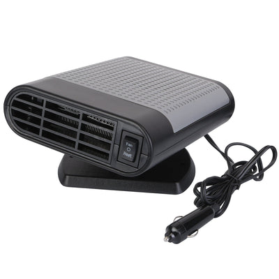 12V 150W Portable Car Heater & Defroster with 360° Rotating Base