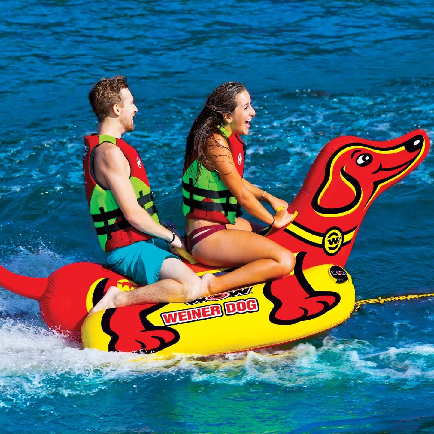 WOW Sports Wiener Dog 2 Towable - Amusement pour tous les âges