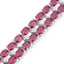 20.03 Carat Ruby and White Topaz Sterling Silver Bracelet