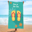 Double-Sided Velvet Beach Towel - Quick-Drying & Soft