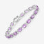 14.40 Carat Genuine Amethyst Sterling Silver Bracelet