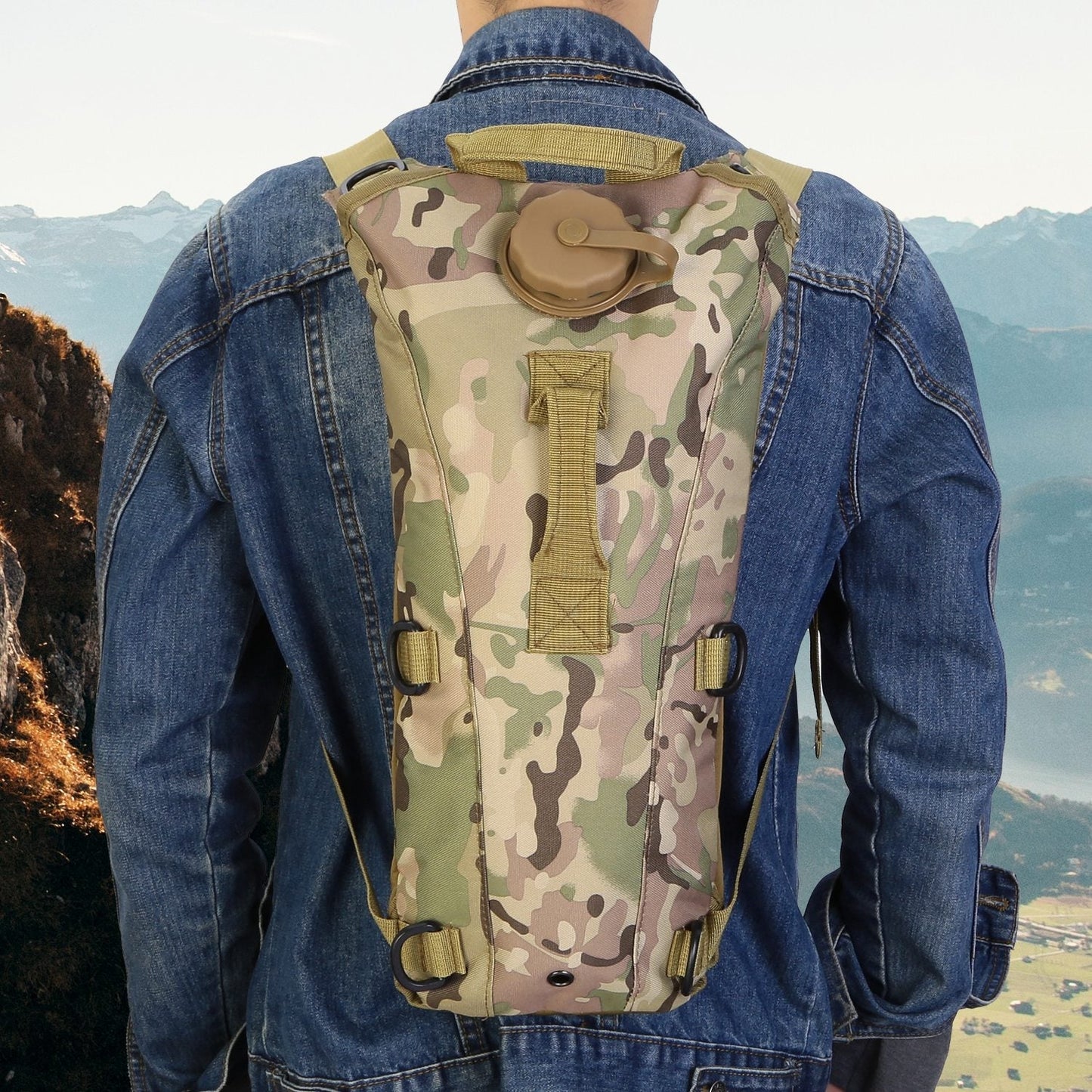 Mochila táctica de hidratación iMounTEK con bolsa de agua de 3L