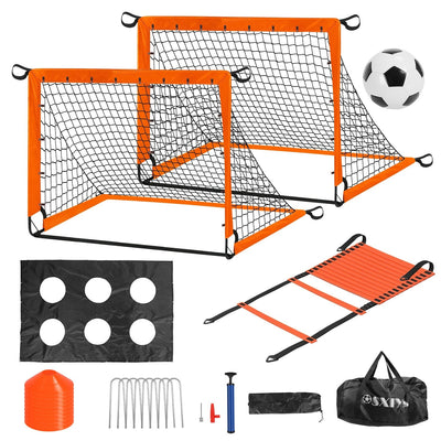 Ensemble de buts de soccer pour enfants - Équipement d'entraînement portable pour les 3 ans et plus
