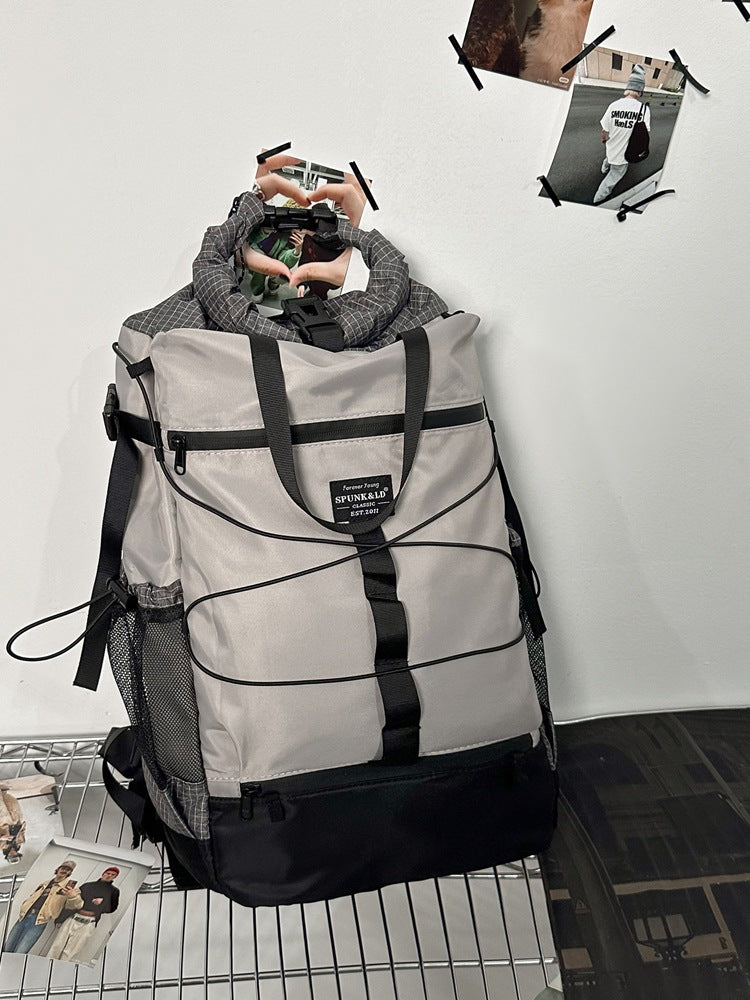 Fashion Personality Nylon Backpack - Large Capacity for Everyday Use